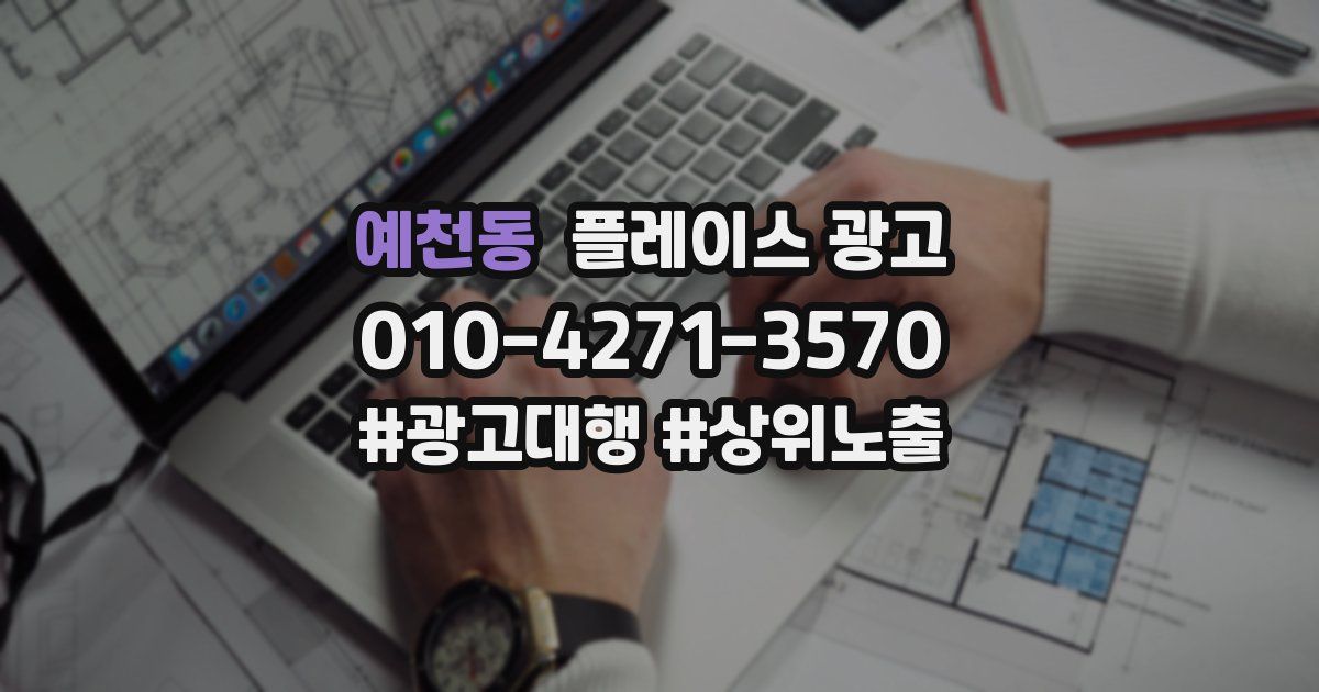 예천동 플레이스 광고