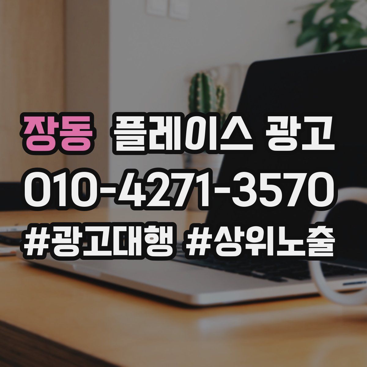 장동 플레이스 광고