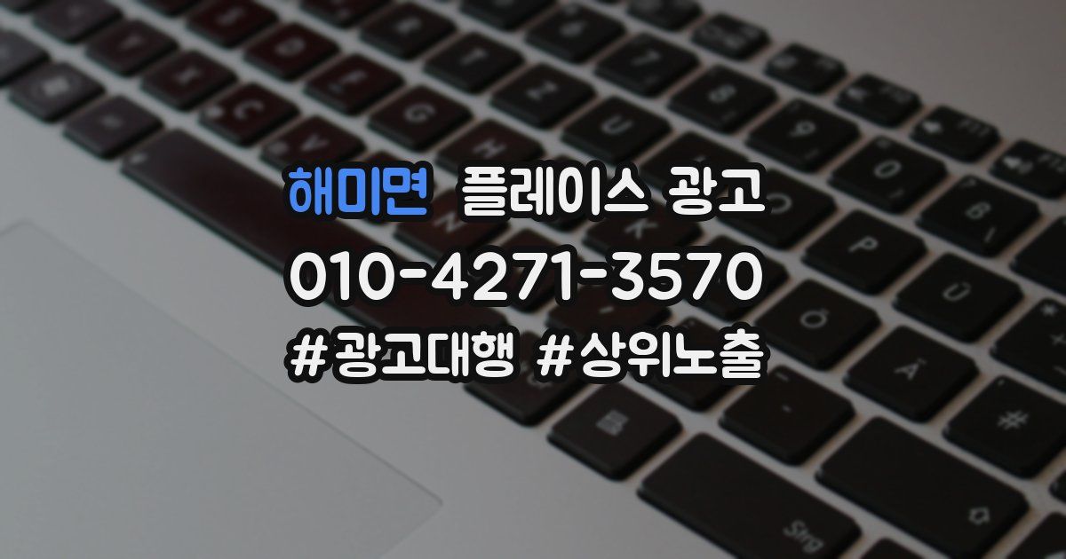 해미면 플레이스 광고