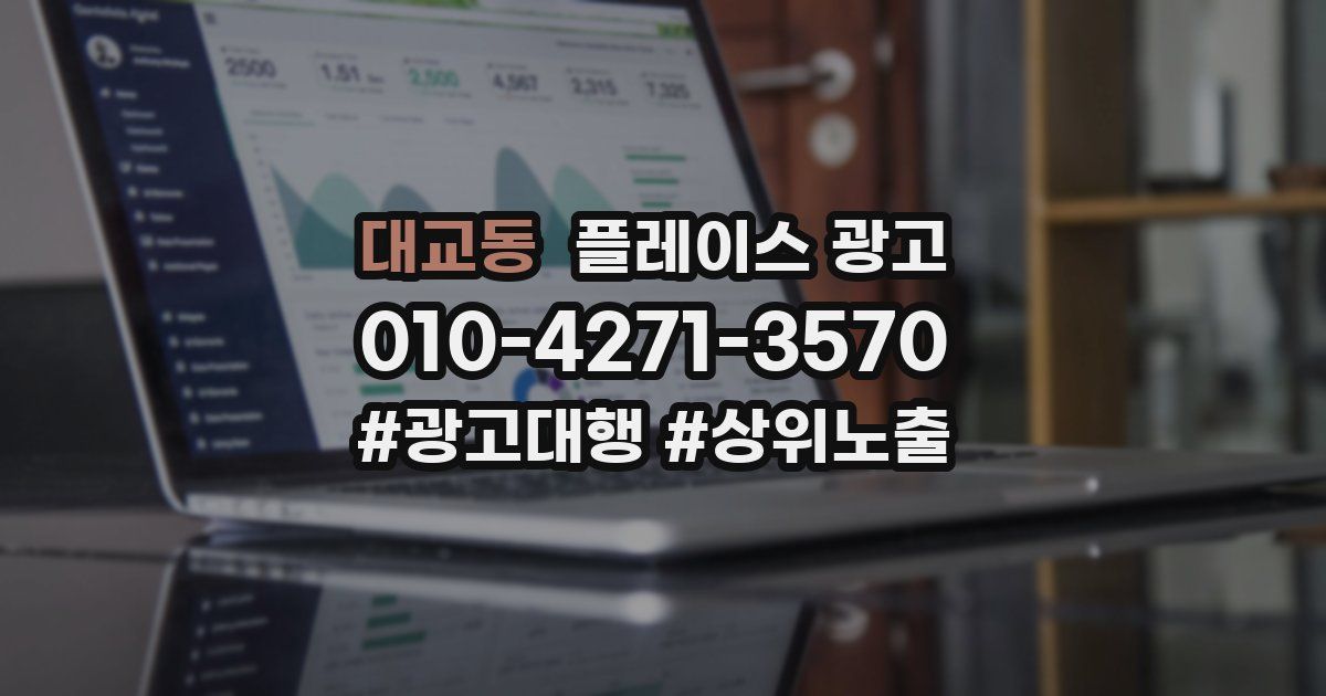 대교동 플레이스 광고