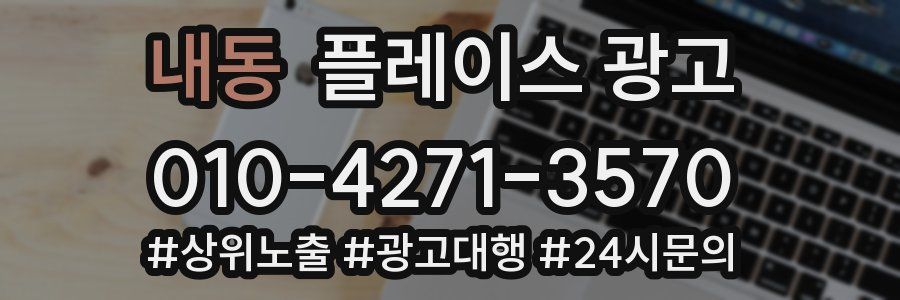 내동 플레이스 광고