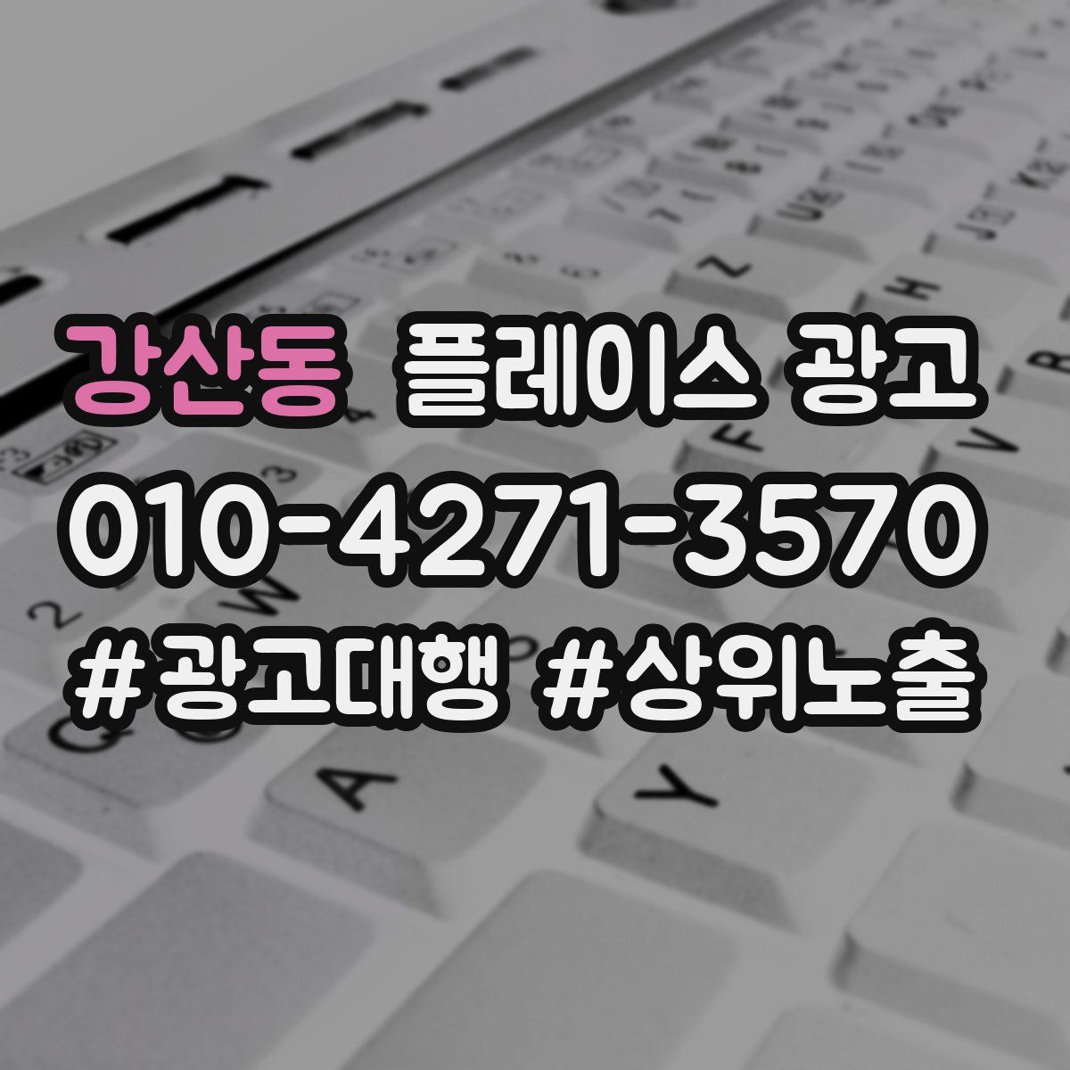 강산동 플레이스 광고