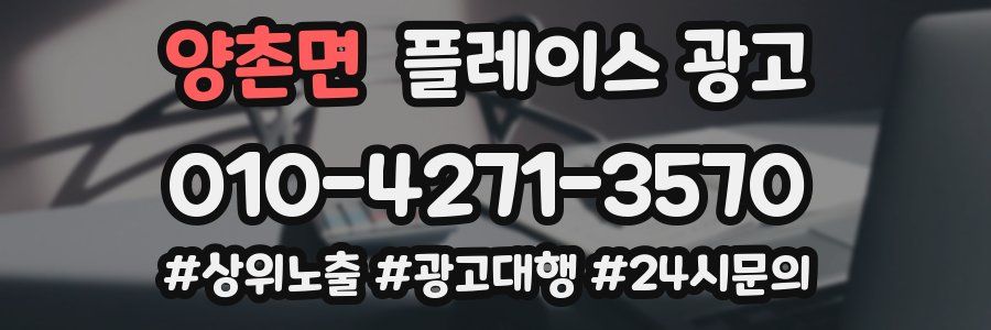 양촌면 플레이스 광고