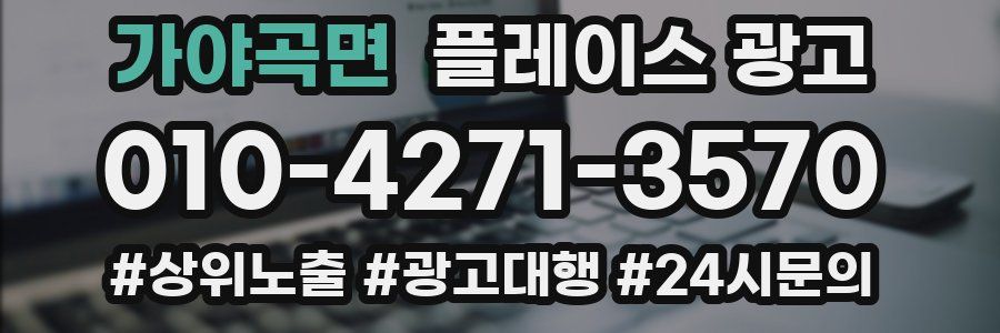 가야곡면 플레이스 광고
