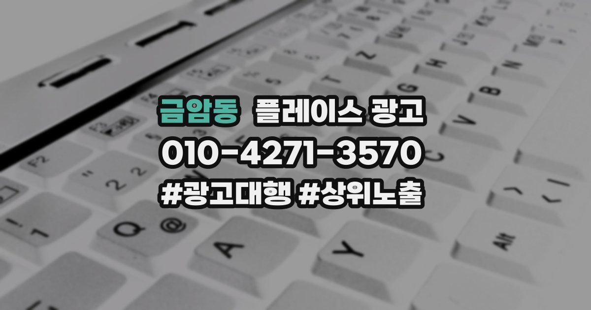 금암동 플레이스 광고