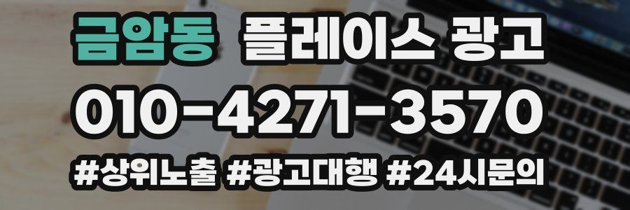 금암동 플레이스 광고