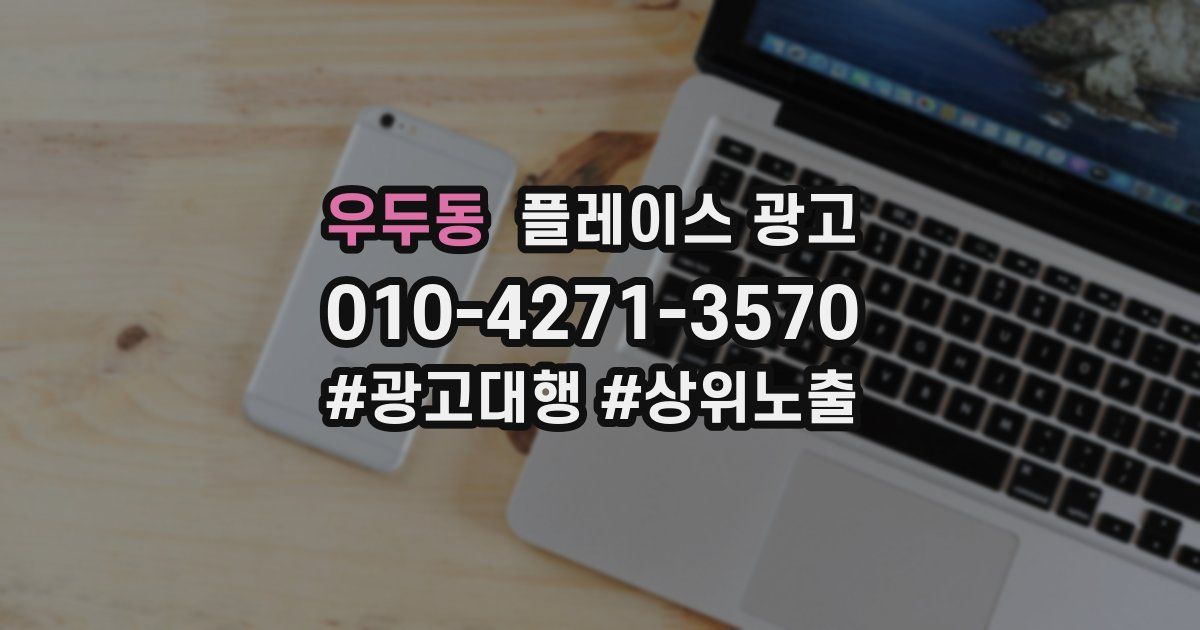 우두동 플레이스 광고