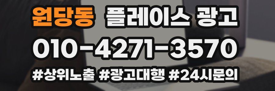 원당동 플레이스 광고