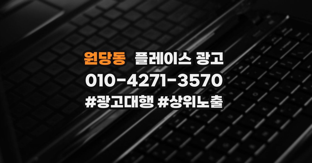 원당동 플레이스 광고