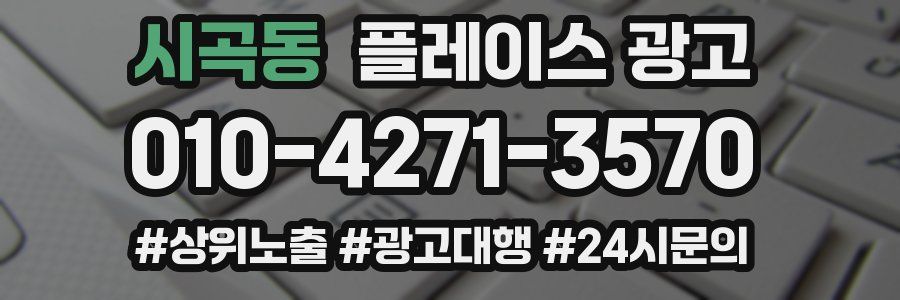 시곡동 플레이스 광고