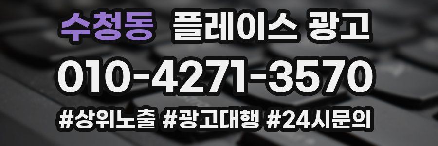 수청동 플레이스 광고