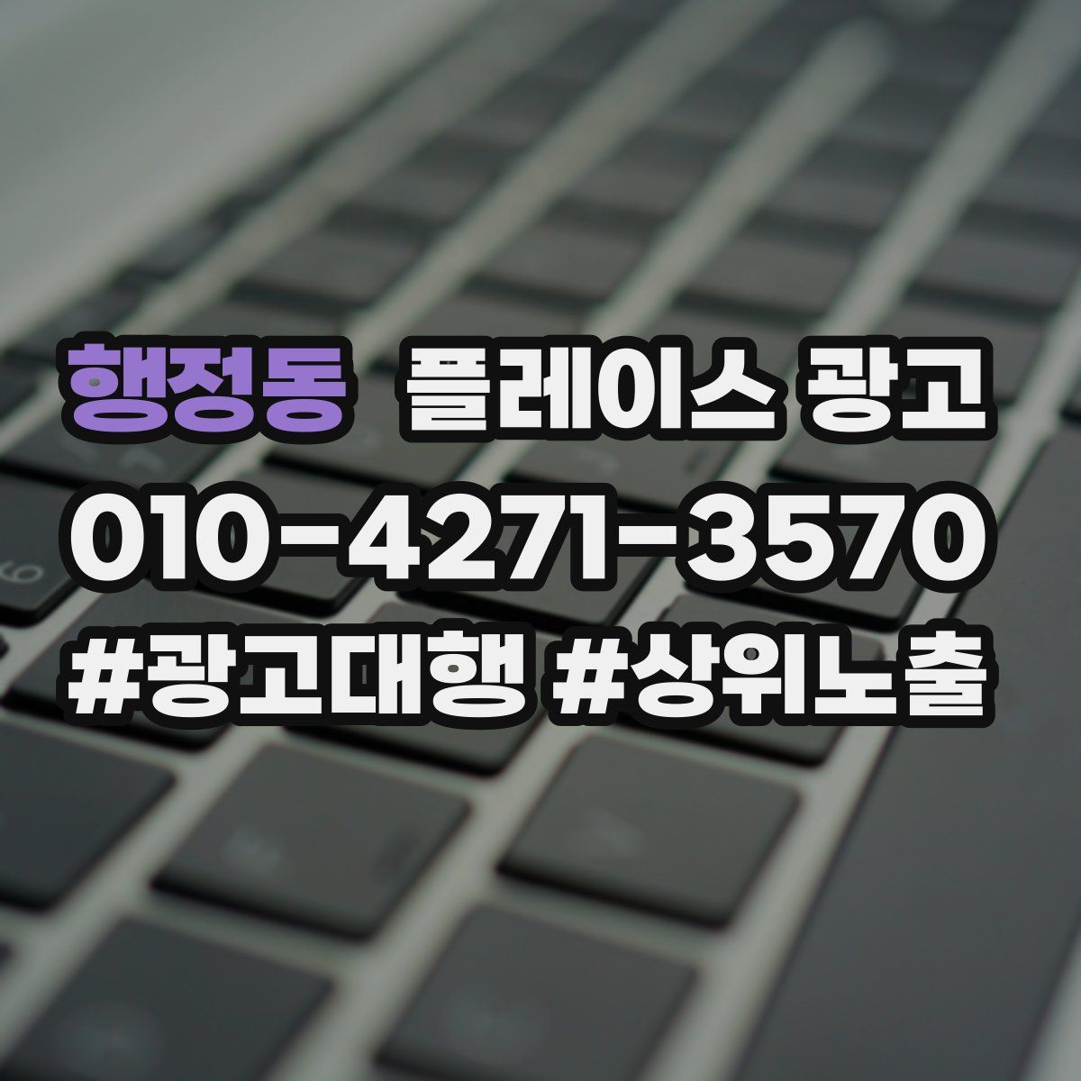 행정동 플레이스 광고
