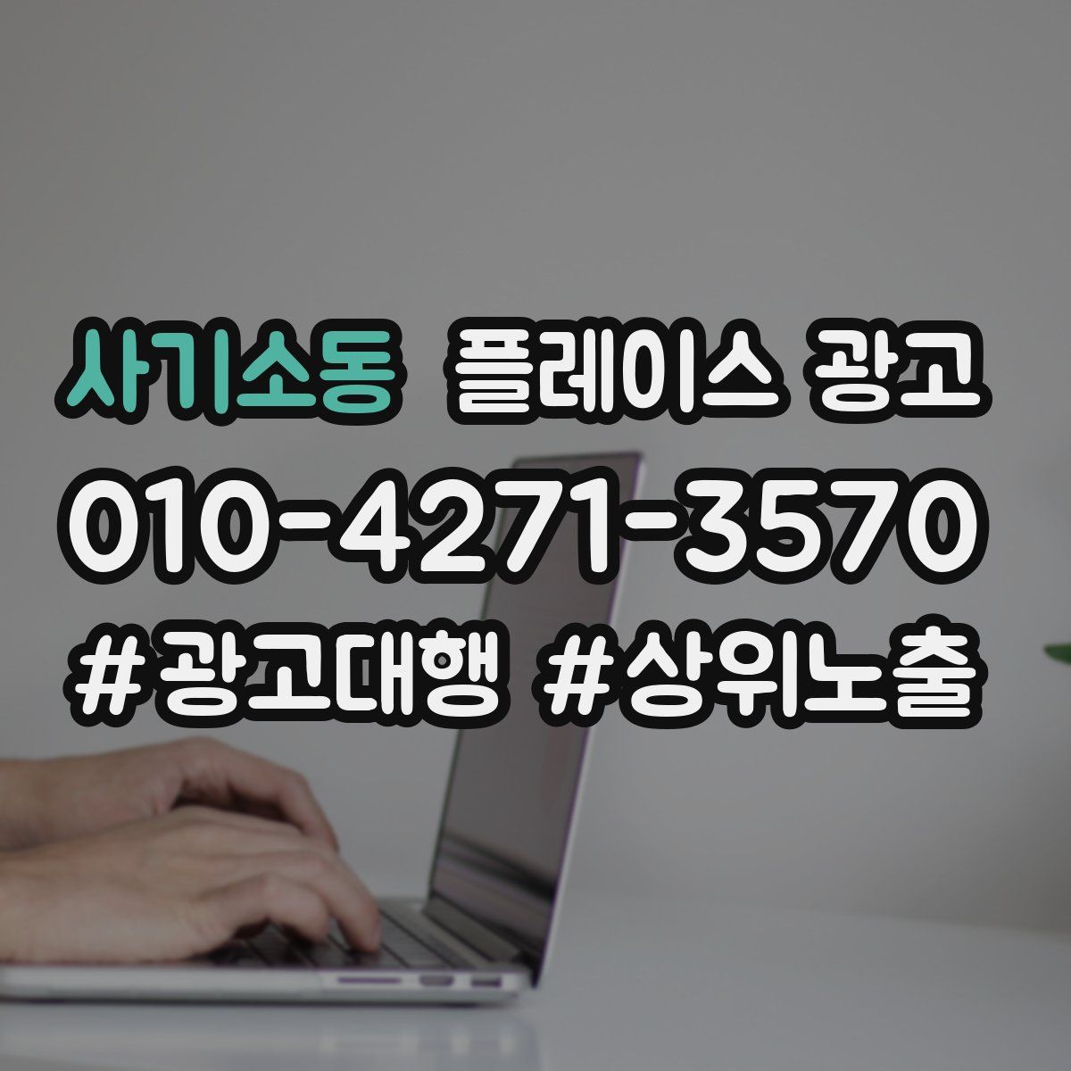 사기소동 플레이스 광고