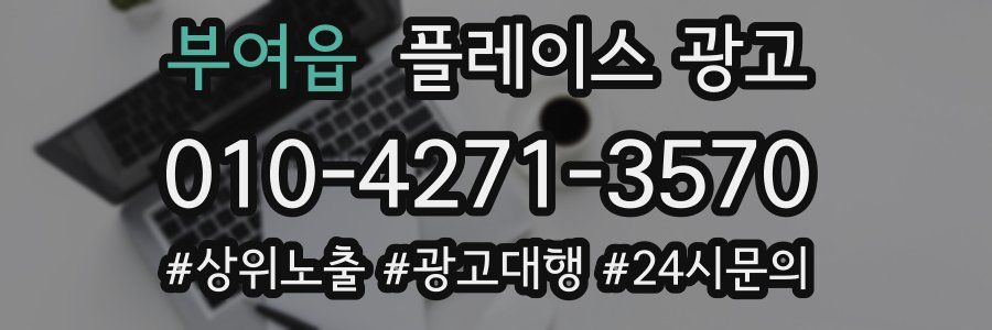 부여읍 플레이스 광고