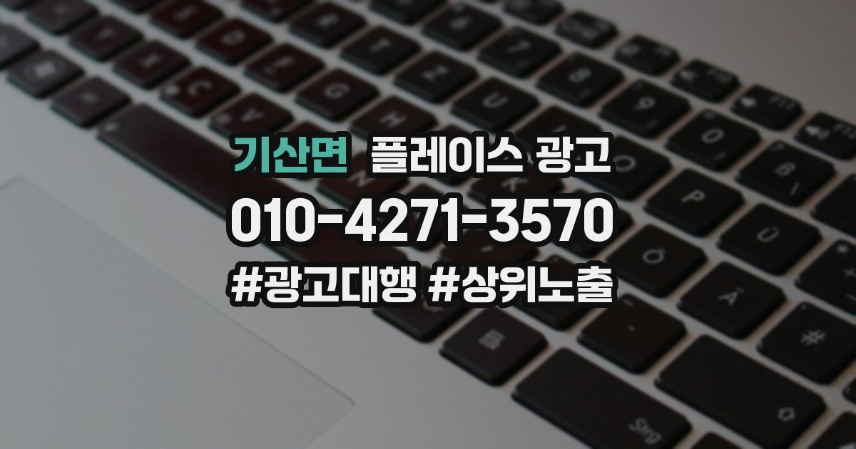 기산면 플레이스 광고