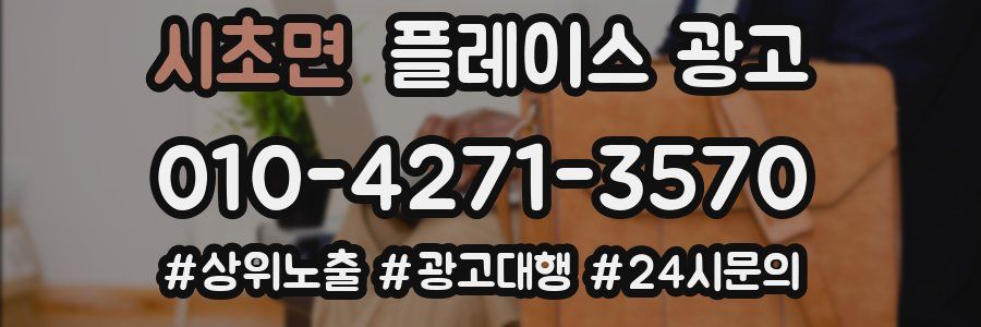시초면 플레이스 광고
