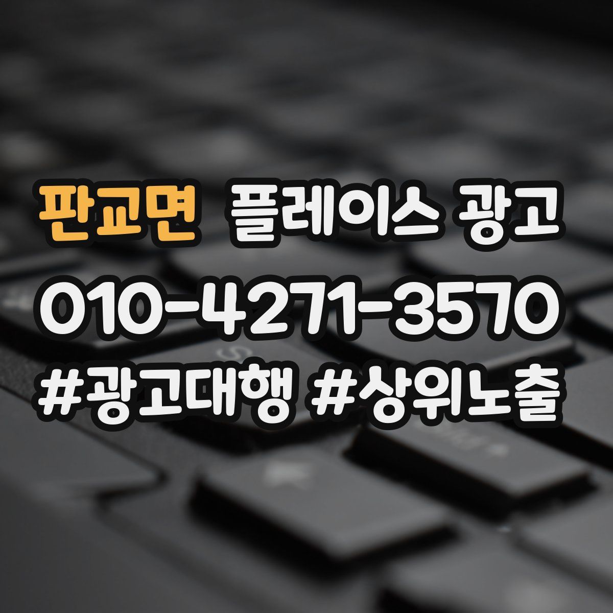 판교면 플레이스 광고