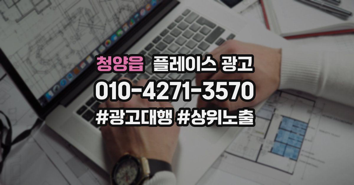 청양읍 플레이스 광고