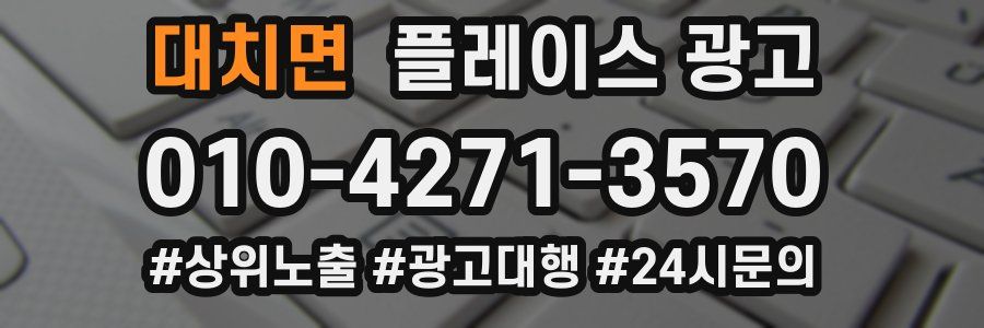 대치면 플레이스 광고
