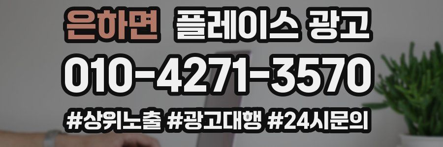 은하면 플레이스 광고