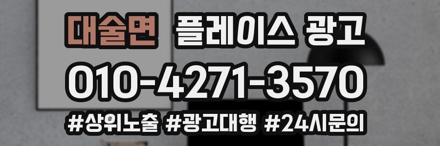 대술면 플레이스 광고