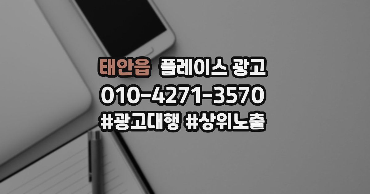태안읍 플레이스 광고