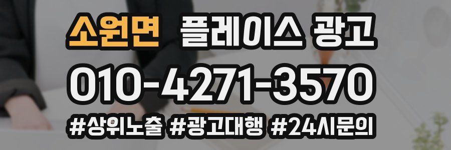 소원면 플레이스 광고