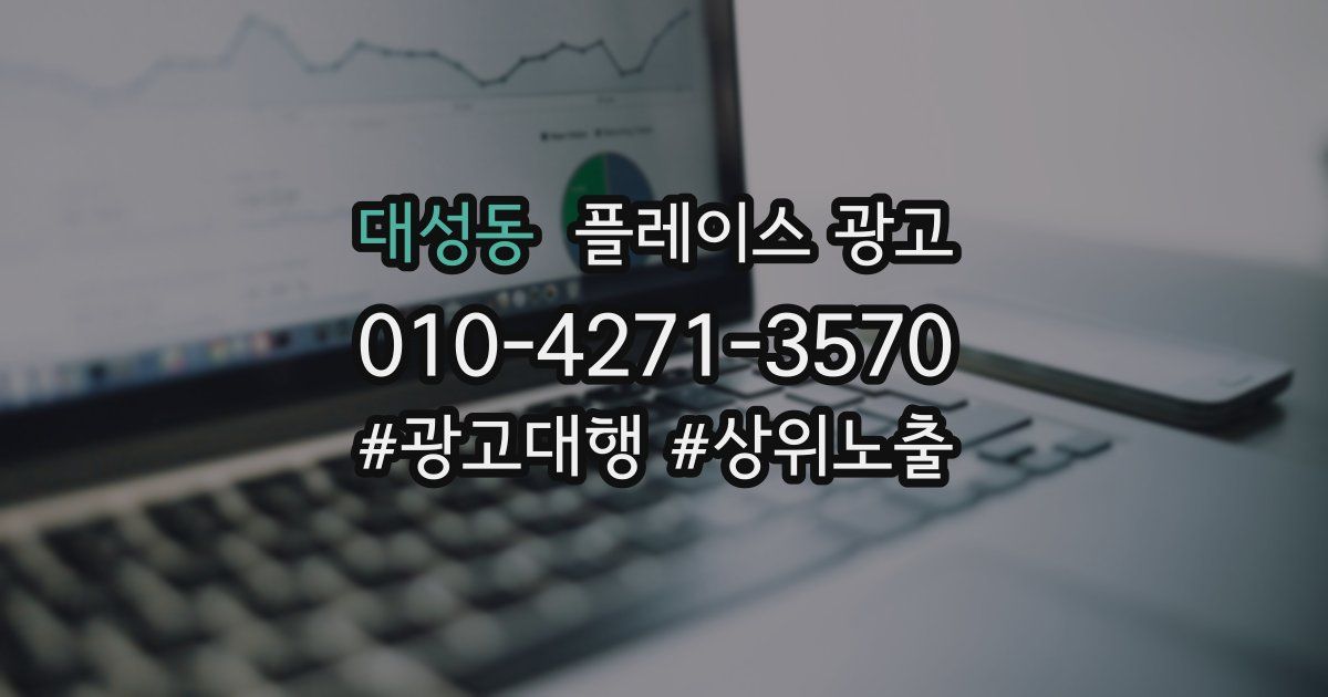 대성동 플레이스 광고