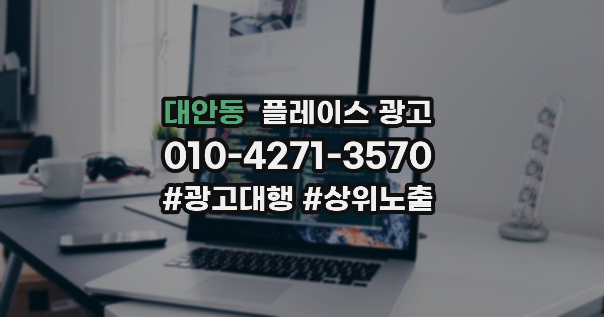 대안동 플레이스 광고
