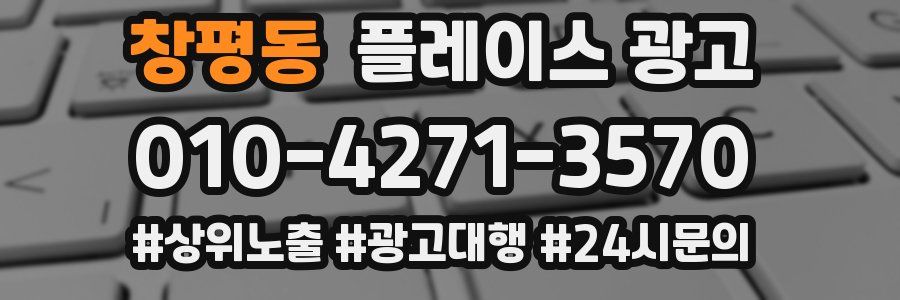 창평동 플레이스 광고
