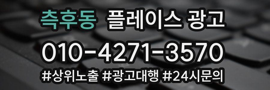 측후동 플레이스 광고