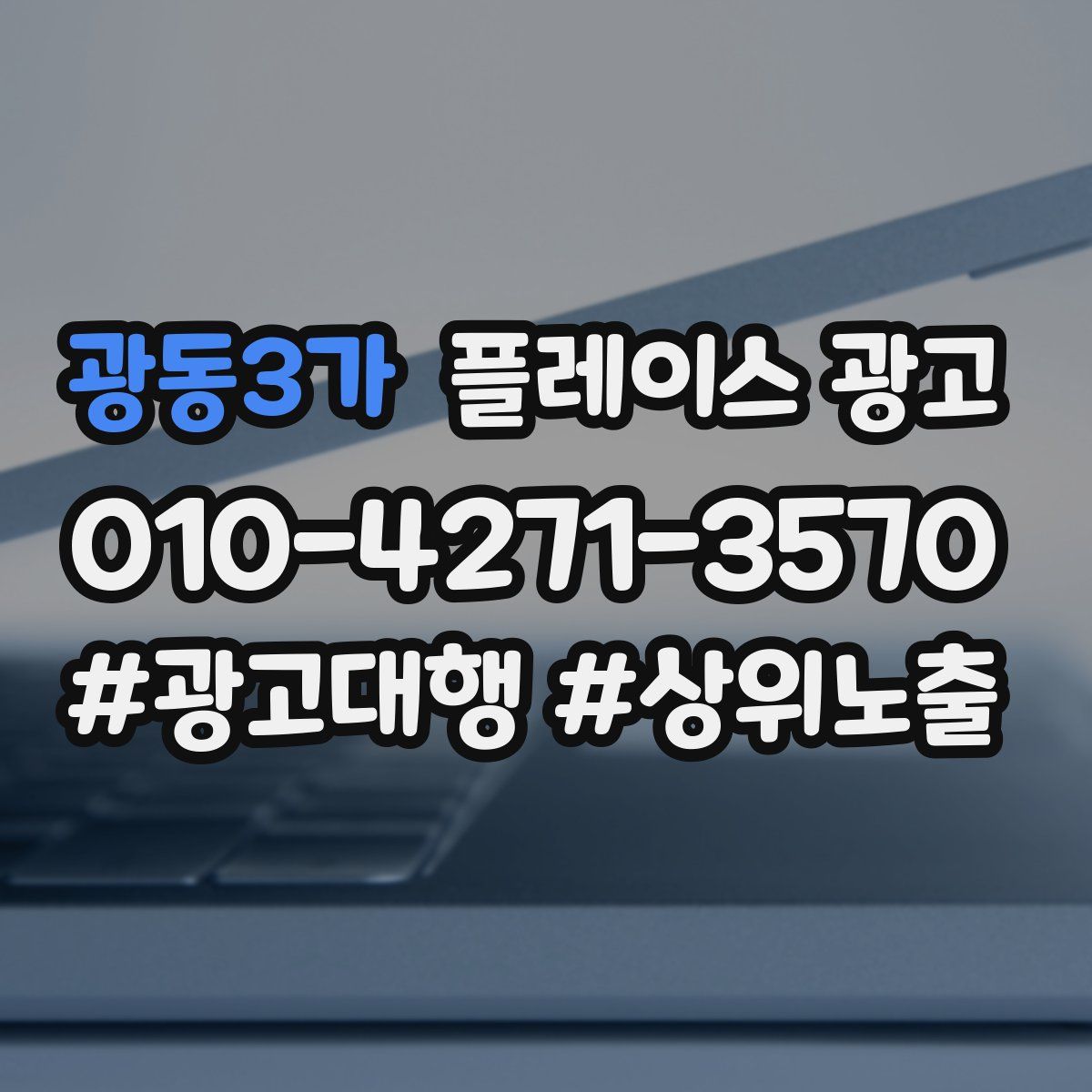 광동3가 플레이스 광고