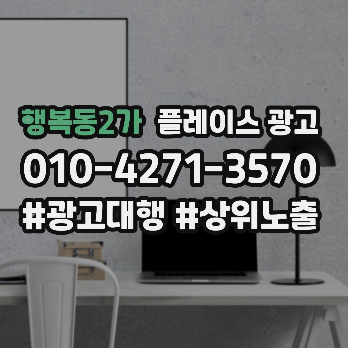 행복동2가 플레이스 광고