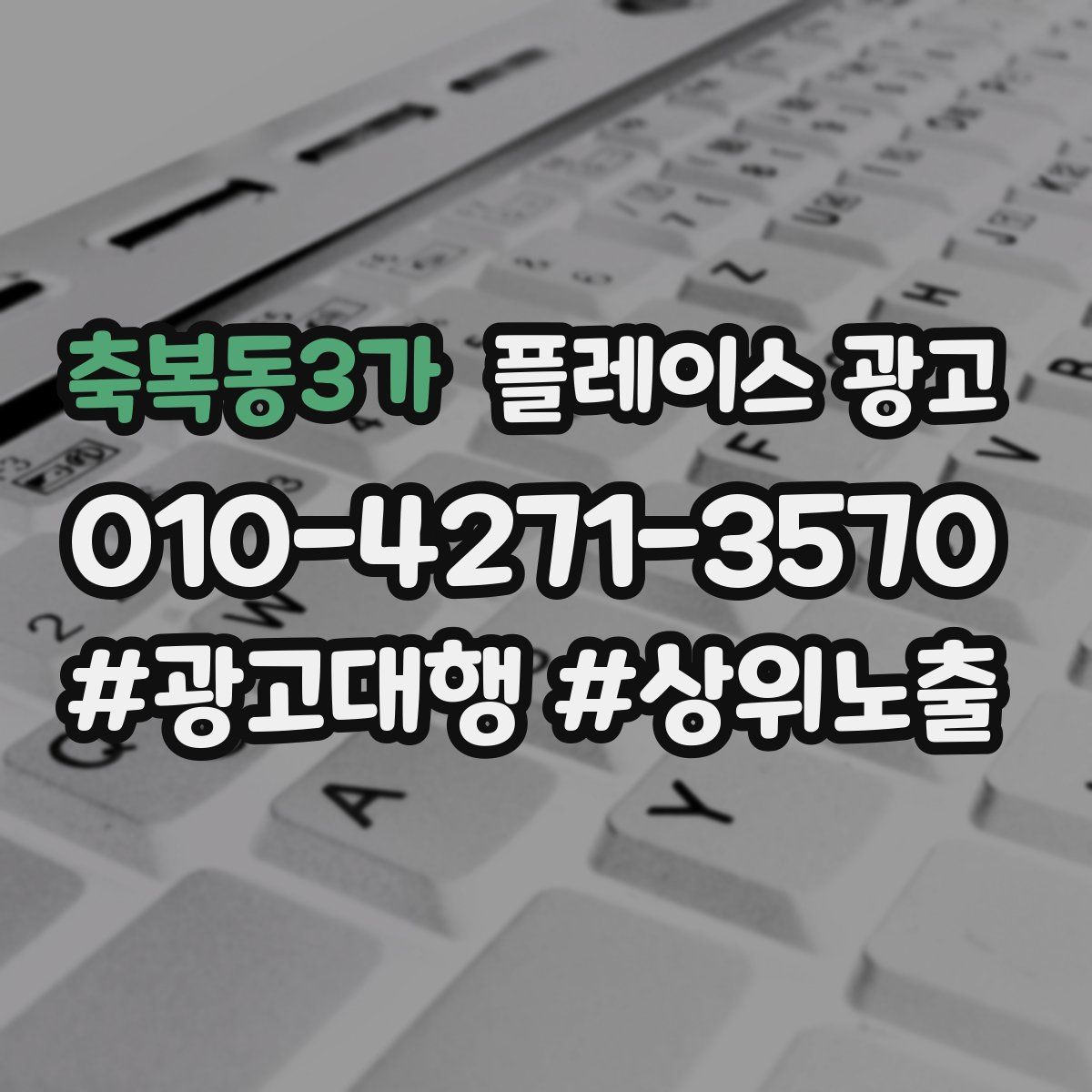 축복동3가 플레이스 광고