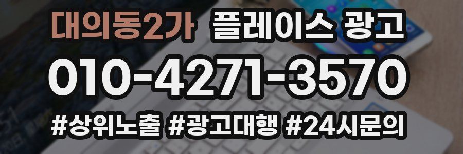 대의동2가 플레이스 광고