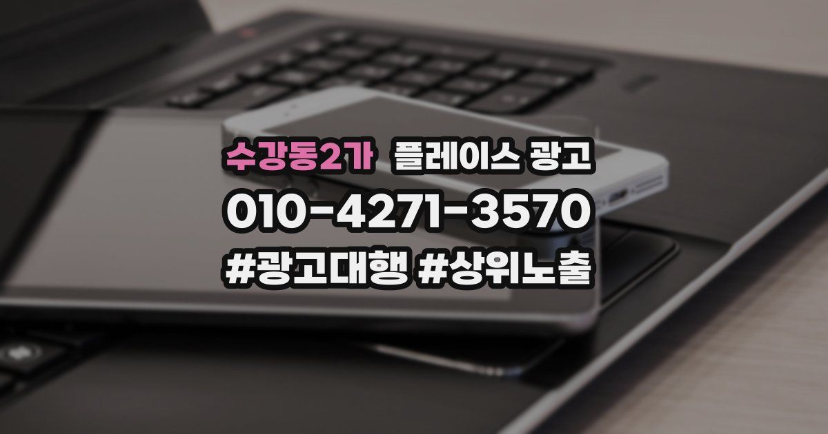 수강동2가 플레이스 광고