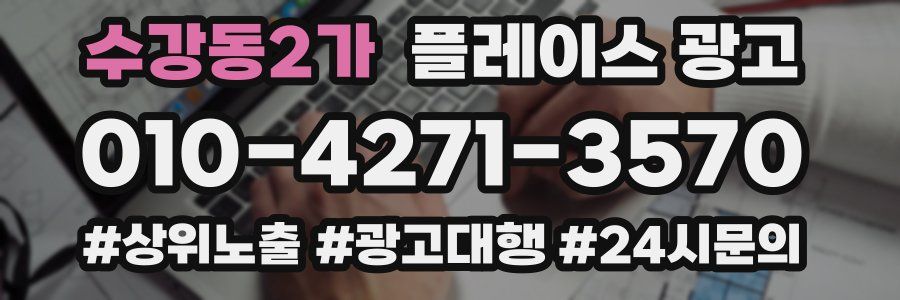 수강동2가 플레이스 광고