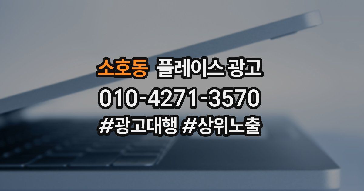 소호동 플레이스 광고