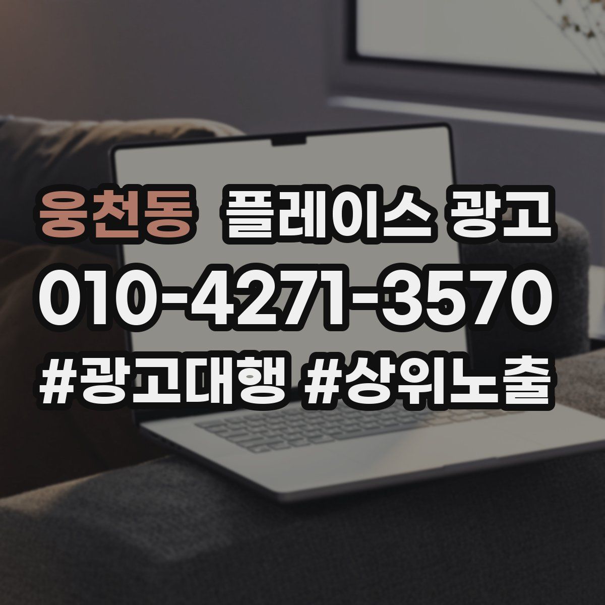 웅천동 플레이스 광고
