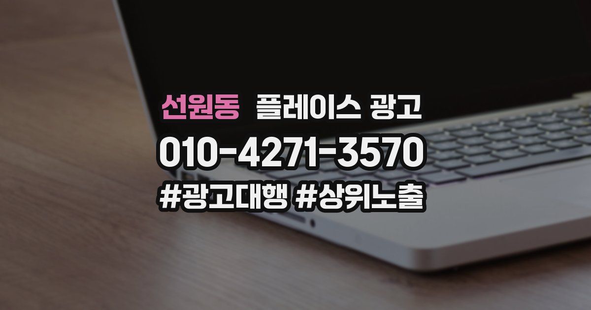 선원동 플레이스 광고