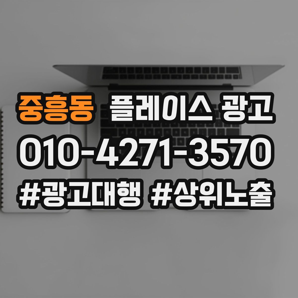 중흥동 플레이스 광고