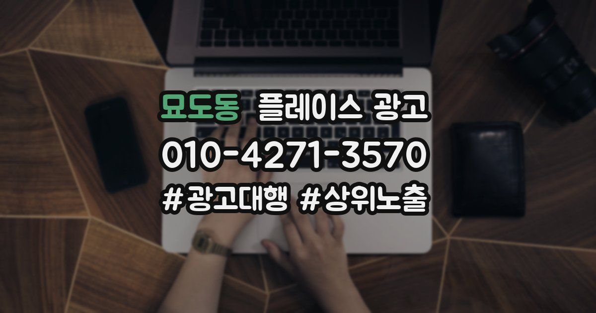 묘도동 플레이스 광고