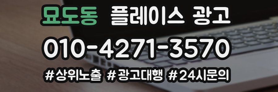 묘도동 플레이스 광고
