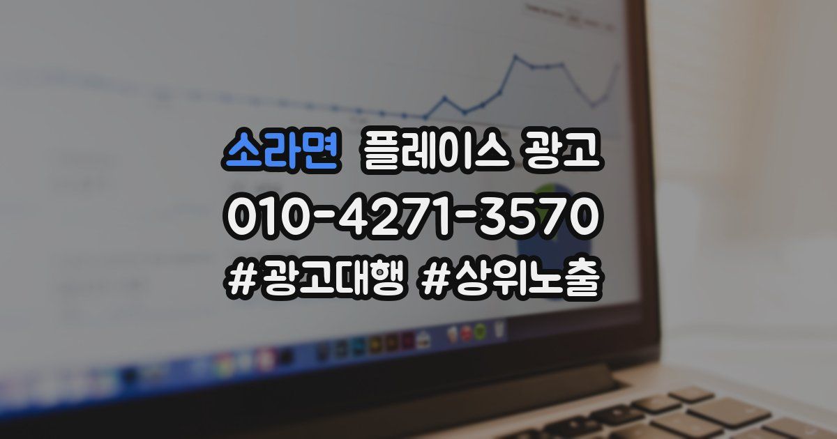 소라면 플레이스 광고