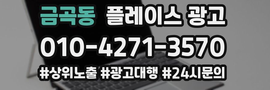 금곡동 플레이스 광고