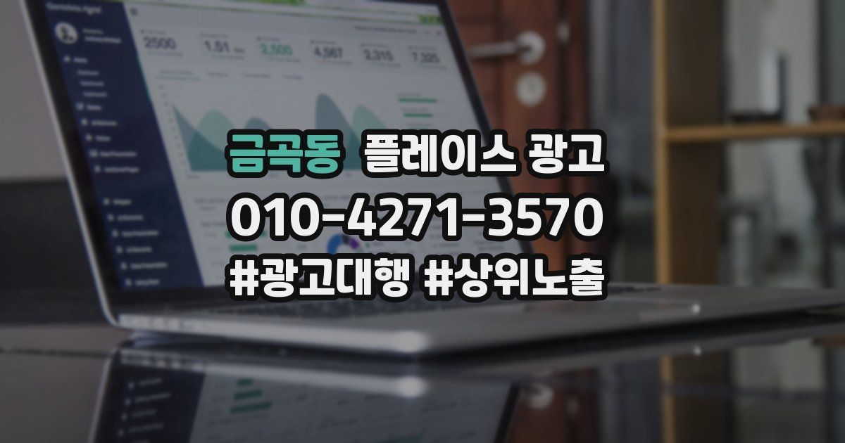 금곡동 플레이스 광고