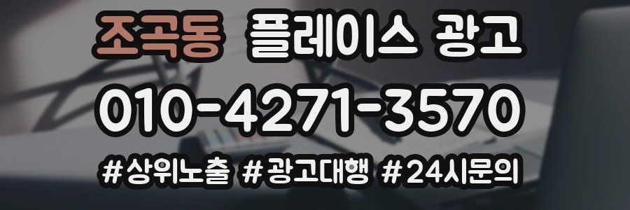 조곡동 플레이스 광고