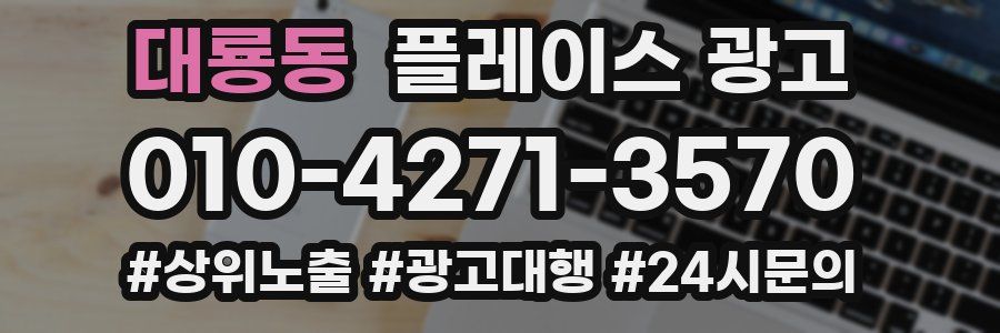 대룡동 플레이스 광고
