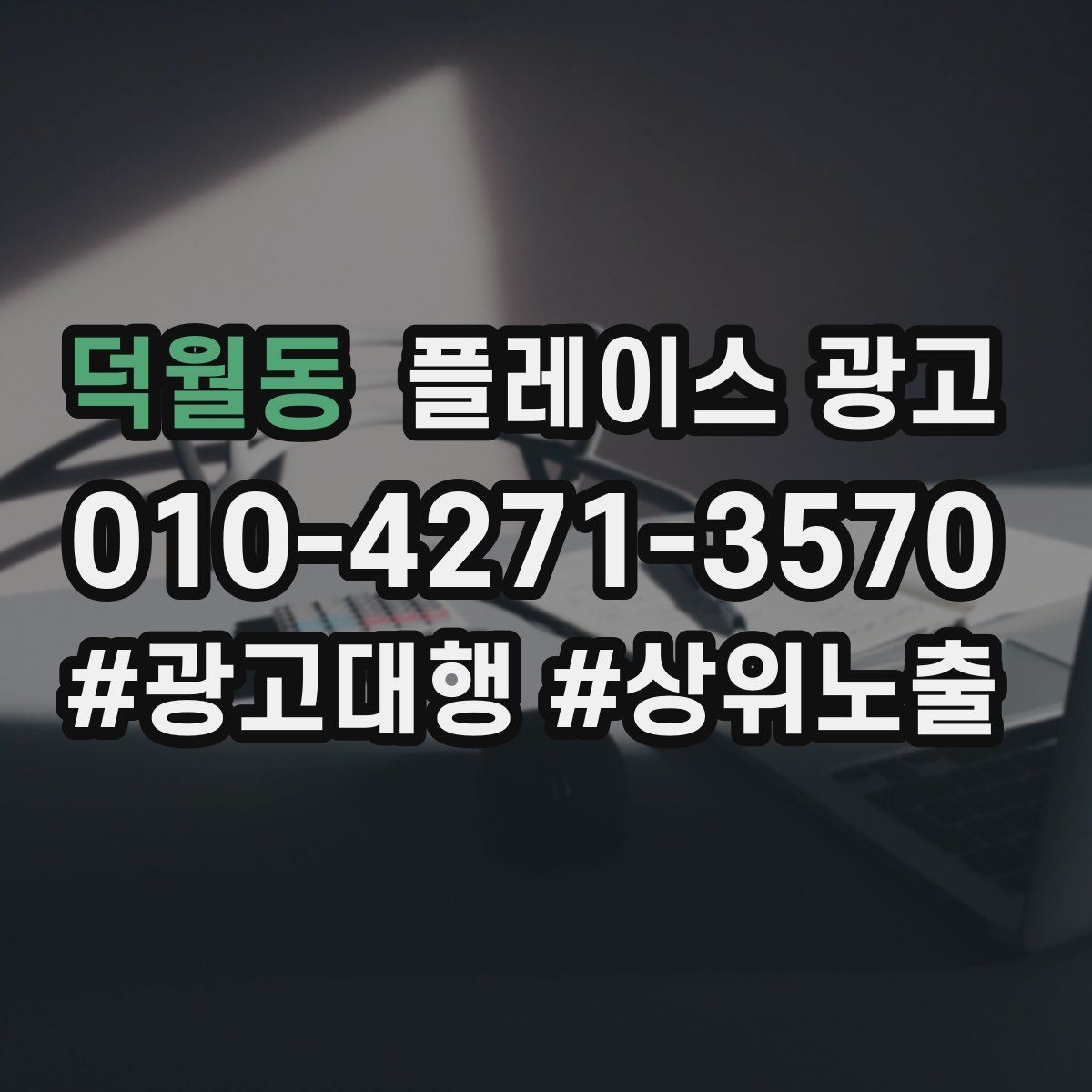 덕월동 플레이스 광고