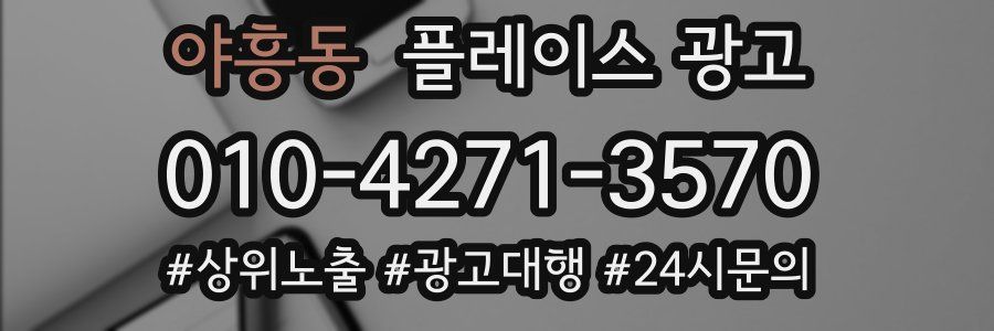 야흥동 플레이스 광고